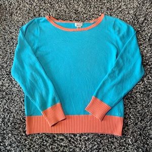 5/$25!! IZOD blue & pink crew neck sweater